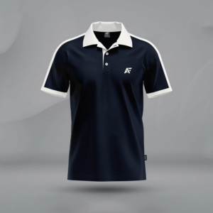 Blue-Polo-T-Shirt-Front-View