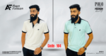 PK Cotton Polo Off-White & Cadet Blue Set