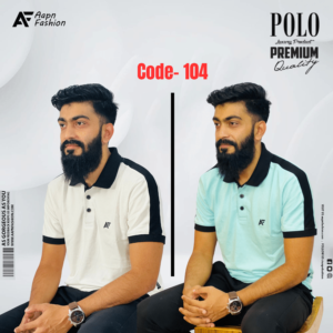 PK Cotton Polo Off-White & Cadet Blue Set 2