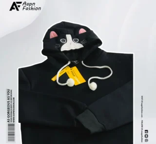 Premium Black Cat Hoodie