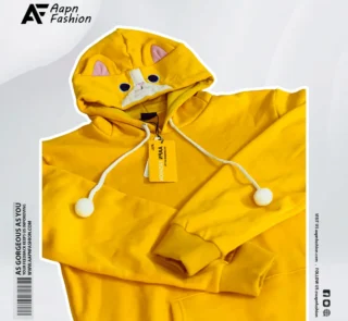 Premium Yellow Cat Hoodies