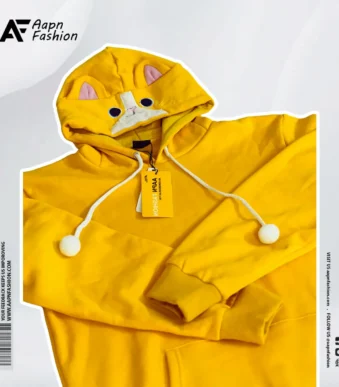 Premium Yellow Cat Hoodies